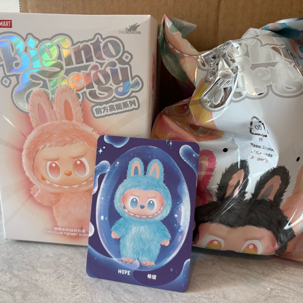Authentic Confirmed HOPE Big Into Energy Labubu